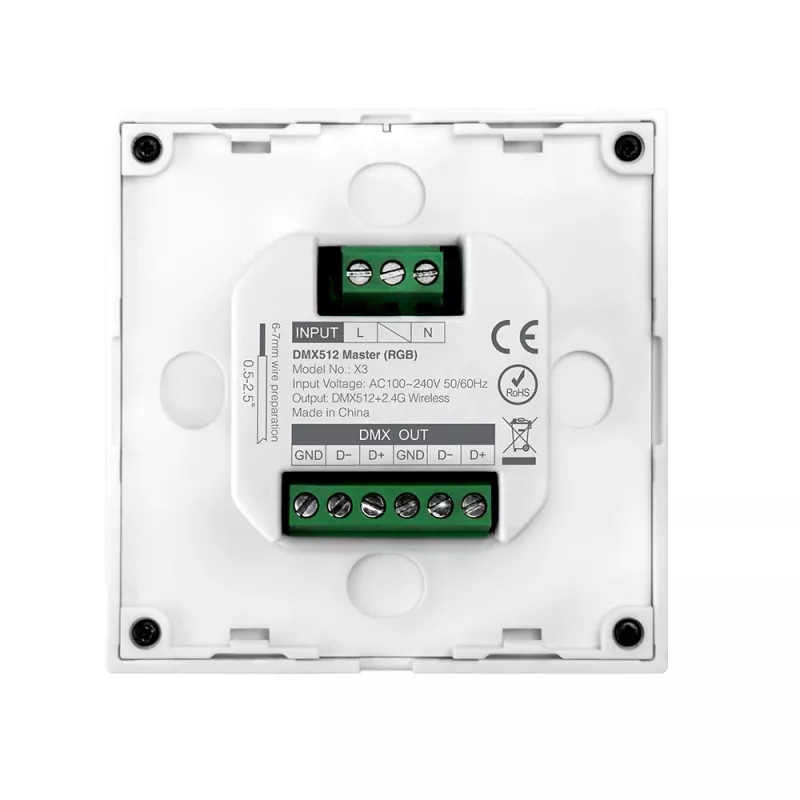 MiBoxer X3 Smart Touch Panel για έλεγχο LED (DMX512 & 2,4GHz RF)