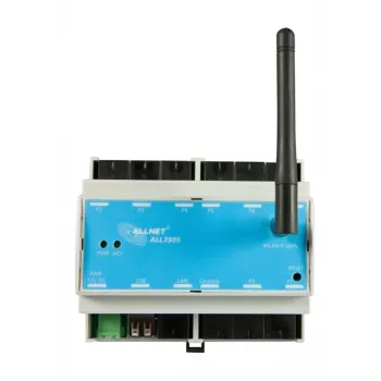 ALLNET ALL3505v2 IP-Controller κτιριακού αυτοματισμού με 8 θύρες αισθητήρων, τοποθέτηση σε ράγα DIN