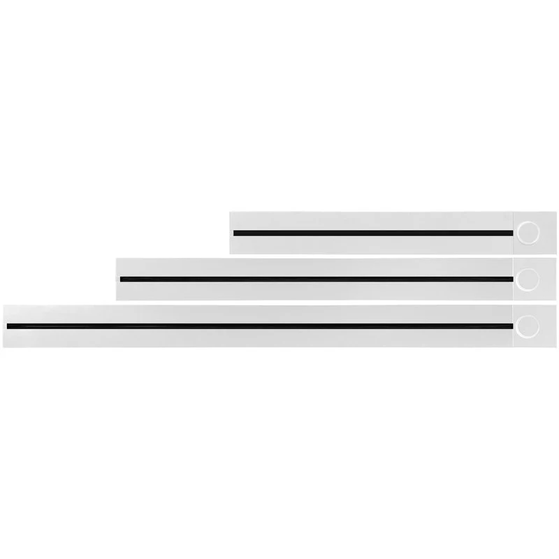 SYNERGY21 MODULRAIL 800mm πολύπριζο με διακόπτη, λευκό (S21-MR009)