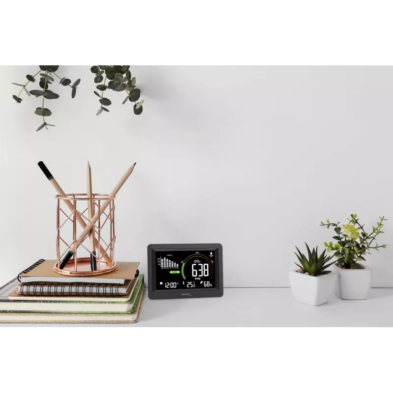 Technoline WL1028 CO2-Monitor Παρακολούθηση ποιότητας αέρα με συναγερμό Μαύρο