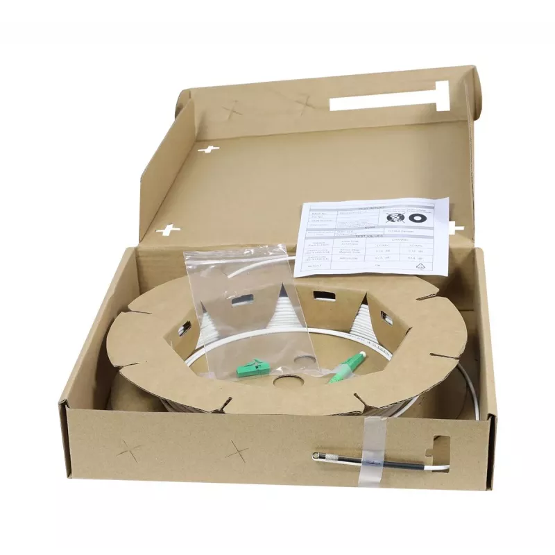 SYNERGY21 S218206 OS2 Simplex καλώδιο patch οπτικής ίνας, LC/APC σε LC/APC, 9/125 µm, G.657.A2, βοήθημα έλξης, 10 m