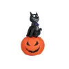 EUROPALMS Halloween Φουσκωτή φιγούρα γάτα με κολοκύθα, 183cm 83316152