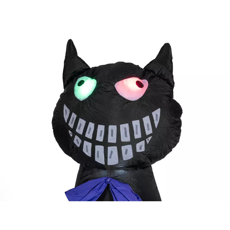 EUROPALMS Halloween Φουσκωτή φιγούρα γάτα με κολοκύθα, 183cm 83316152