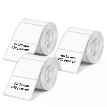 Olympia 6321 Θερμικό χαρτί ετικετών ρολά 40 mm x 30 mm λευκό 690 ετικέτες