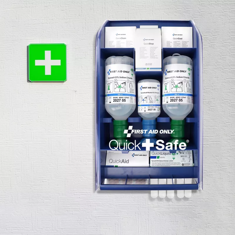 First Aid Only Quick+ Safe DIN EN 15154-4 Κουτί πρώτων βοηθειών Μπλε (P-44027 00)