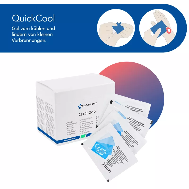 First Aid Only Quick+ Safe DIN EN 15154-4 Κουτί πρώτων βοηθειών Μπλε (P-44027 00)
