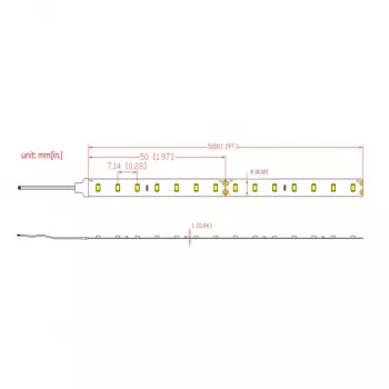 SYNERGY21 Flex Strip Θερμό λευκό DC24V 72W IP67 CRI>90 (S21-LED-B220010)