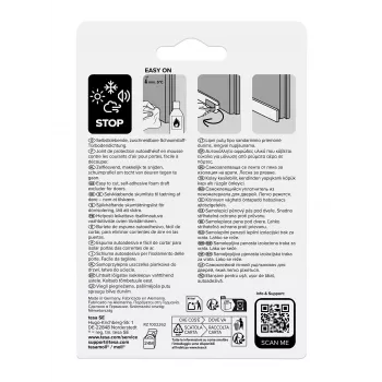 tesamoll UNIVERSAL ταινία στεγανοποίησης πόρτας λευκή 38 mm x 1 m (05422-00100-01)