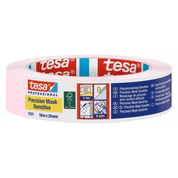 tesa 4333 Precision Mask ανοιχτό ροζ ταινία κάλυψης 50 m x 25 mm 04333-00018-02