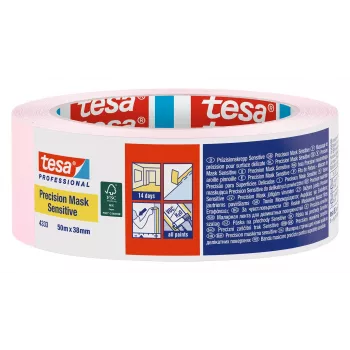 tesa 4333 Precision Mask ανοιχτό ροζ ταινία κάλυψης 50 m x 38 mm 04333-00020-02
