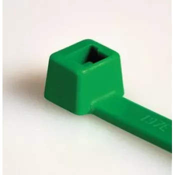 HellermannTyton T18R πράσινα δεματικά καλωδίων, 100 x 2,5 mm, PA66, 80 N, 100 τεμ. (116-01815)