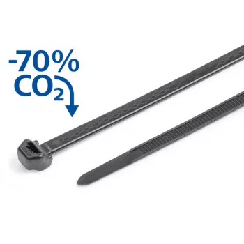 HellermannTyton S50ROS-PP-BK Δεματικό καλωδίων 200mm x 4,9mm μαύρο PP ανθεκτικό σε χημικά (συσκευασία 1000 τεμ.) 118-00270