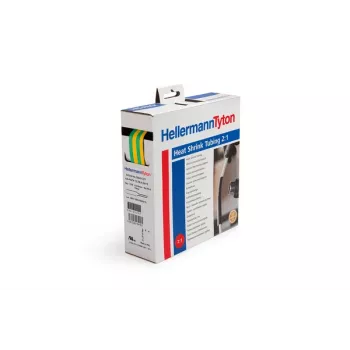 HellermannTyton HIS-PACK-3,2/1,6-GNY Θερμοσυσταλτικός σωλήνας 3,2/1,6 mm πράσινο/κίτρινο 10 τεμ. x 1 m