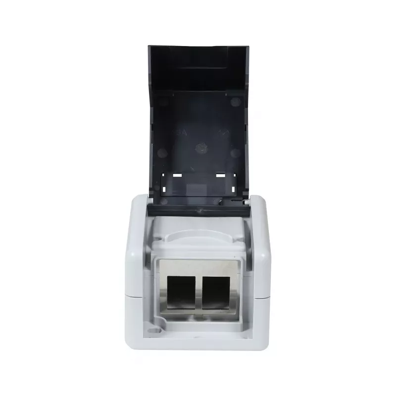 SYNERGY21 Θήκη Keystone επιτοίχια IP44 για 2 μονάδες, λευκή S216388