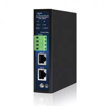 ALLNET Industrial PoE Splitter/Extractor IEEE 802.3bt Type 4, 90W, επιλέξιμη έξοδος 5V/9V/12V/24V, Gigabit Ethernet, τοποθέτηση σε ράγα DIN/τοίχο (ALL-PSI104G-BT90-PD)