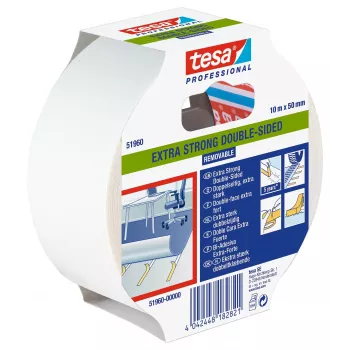 tesa 51960-00000-11 Διαφανής Αμφίπλευρη Ταινία PET 10 m x 50 mm