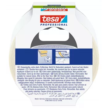 tesa 51960-00000-11 Διαφανής Αμφίπλευρη Ταινία PET 10 m x 50 mm