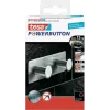 Tesa Powerbutton Classic Διπλό Άγκιστρο 12kg Χρώμιο 59333-00000-01