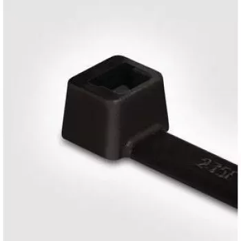 HellermannTyton T18I-HS-BK-C1 θερμοσταθεροποιημένο δεματικό καλώδιο από πολυαμίδιο, 100 x 2,5 mm, μαύρο, 100 τεμ.