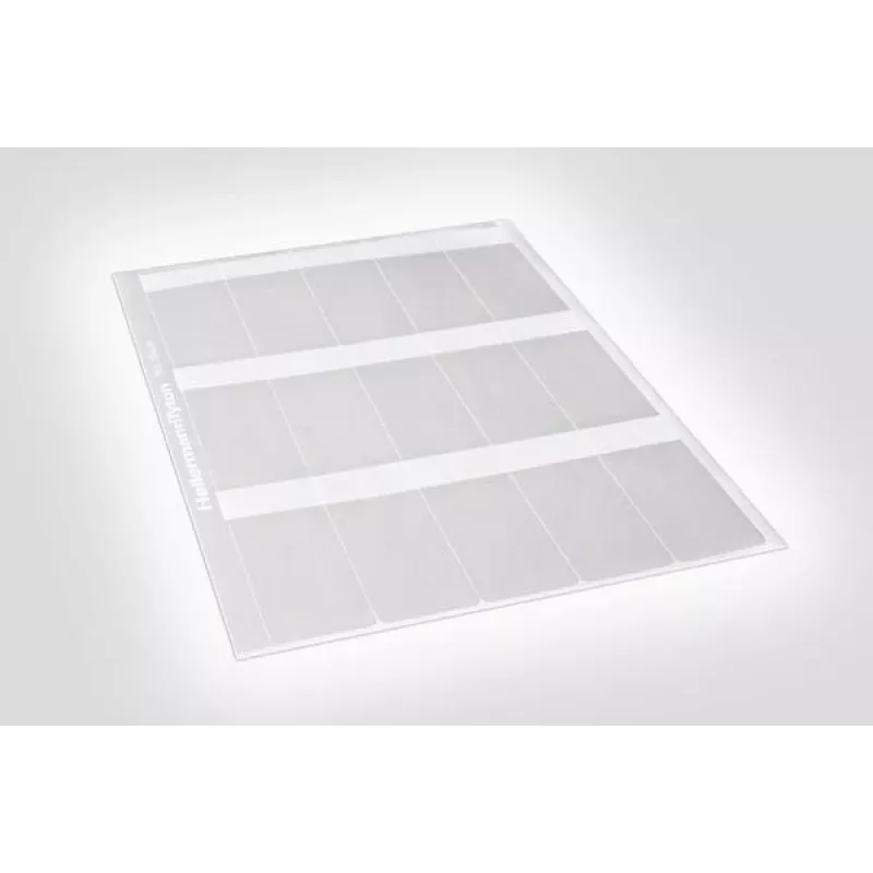 HellermannTyton 594-81104 ετικέτα θερμομεταφοράς διαφανές λευκό 100mm x 100mm 1000 ετικέτες