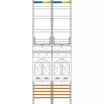 f-tronic πίνακας μετρητών 2 θέσεων E219 H=1350mm 4-eHZ 7143016