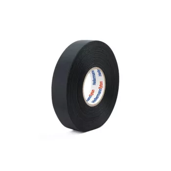 HellermannTyton 712-10003 Μονωτική ταινία PVC ηλεκτρολογική, μαύρη, 19 mm x 20 m, κόλλα καουτσούκ, πάχος 0,15 mm