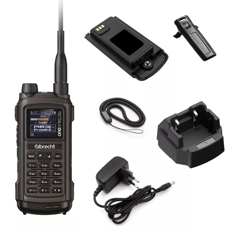 Albrecht Tectalk Duo PMR446 Freenet 1W σετ ασυρμάτων μαύρο 29148
