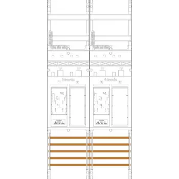 f-tronic Πίνακας μετρητών 2 θέσεων ER26 H=1050mm 2-eHZ 2 Εφεδρικός 7141002