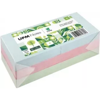 UPM Notes Αυτοκόλλητες σημειώσεις 5654-20PG-12 Παστέλ 75x75mm 100 φύλλα ανάμικτα 12 μπλοκ