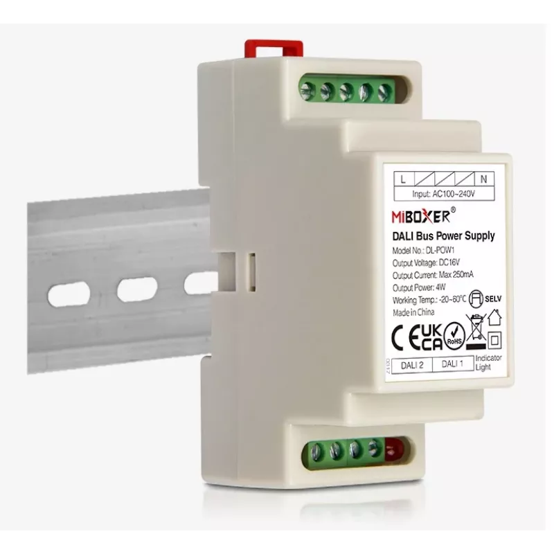 Miboxer Synergy 21 LED DALI Τροφοδοσία bus ράγας DIN (DL-POW1)