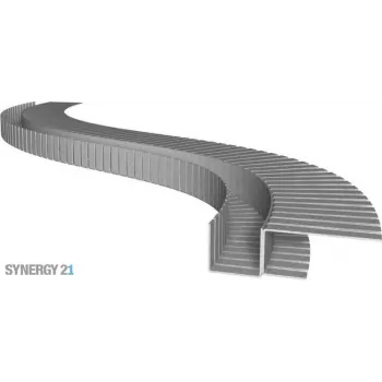 SYNERGY21 S21-LED-PR00002 Προφίλ LED 200cm, γαλβανισμένος χάλυβας TYP-A Flex