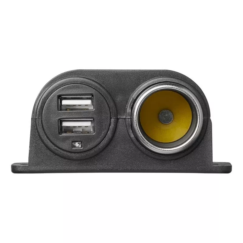 IWH 12/24V υποδοχή αυτοκινήτου με 2 θύρες USB, 4,2A συνολική έξοδος (019010)