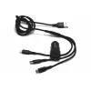 IWH Dual USB φορτιστής αυτοκινήτου 3-in-1 12/24V 3,4A μαύρο (19061)