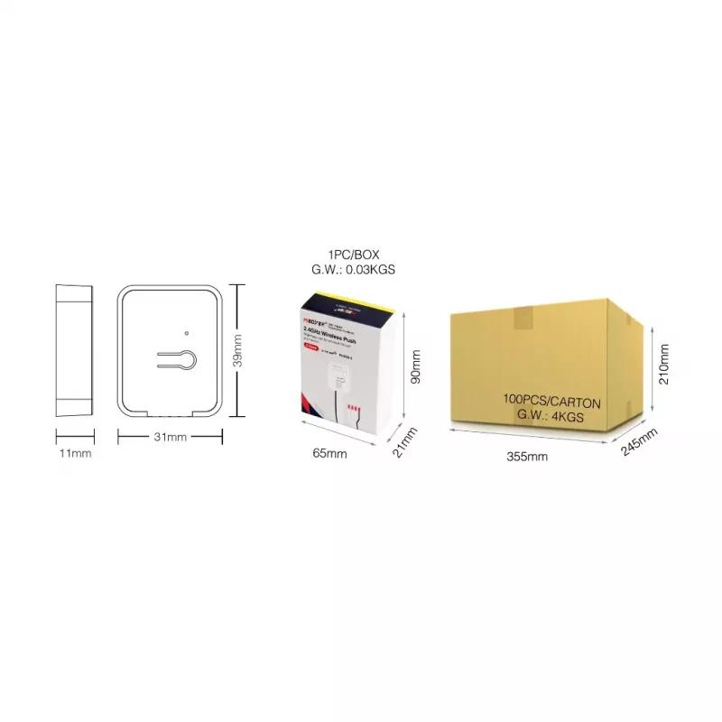 Synergy 21 LED-Dimmer-Controller 0-10V MiLight/MiBoxer PUSH2-3