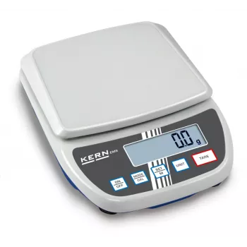 KERN EMS 12K0.1 ζυγαριά ακριβείας, 12 kg x 0,1 g, πλατφόρμα ανοξείδωτου χάλυβα, RS-232, λειτουργία με τροφοδοτικό/μπαταρία