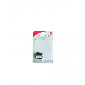 IWH Μπλε διακόπτης παλίρροιας 12V/24V 10A SPST ON-OFF φωτιζόμενος τοποθέτηση σε πάνελ 19028
