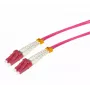 Tecline HD OM4 Multimode Καλώδιο Patch Οπτικών Ινών, LC Duplex σε LC Duplex, 50/125 µm, Heather Violet, 1 m 798LL01
