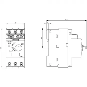 Siemens 3RV2021-1EA15 διακόπτης ισχύος