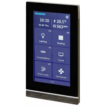 Siemens Touch Control TC5 5 Panel, μαύρο, χωνευτό 205/22 (5WG12052AB22)