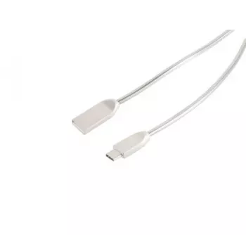 EXERTIS CONNECT καλώδιο φόρτισης και συγχρονισμού USB A σε Type C 3.1 ατσάλι ασημί 1,6m 39910217