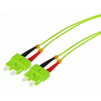 Tecline HD OM5 SC Duplex καλώδιο οπτικών ινών, 50/125 µm, ανοιχτό πράσινο λάιμ, 1 m 796SS01