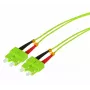 Tecline HD καλώδιο patch οπτικών ινών, OM5 Multimode, SC Duplex σε SC Duplex, λιμεττί πράσινο, 2,0 m 796SS02