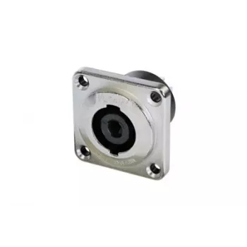 Neutrik NLT4MPXX speakON 4-πολική υποδοχή ενσωμάτωσης, Μαύρο, Κουπάκια συγκόλλησης, 30 A