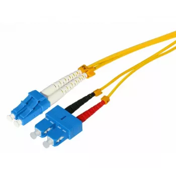 Tecline HD LWL-Patchkabel, 9/125 µm Singlemode OS2, LC Duplex σε SC Duplex, κίτρινο, 1,0 m (799LS01)