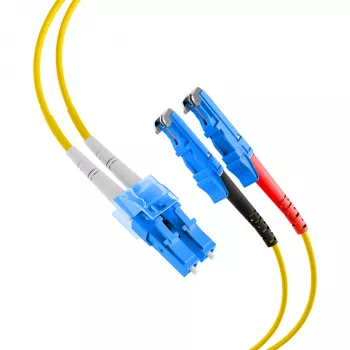 EFB-Elektronik Duplex Jumper LC-E2000 9/125µ OS2 LSZH Κίτρινο 2,0mm 1m O0364.1