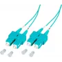 EFB Elektronik SCSCOM3DAQ2 2m Duplex SC OM3 Multimode LWL Patch Καλώδιο, LSZH Aqua