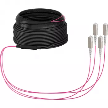 EFB Elektronik OM4 Multimode LWL Trunk Καλώδιο, 4 Ίνες, SC σε SC, 30 m, LSZH, Dca O8301S30OM4