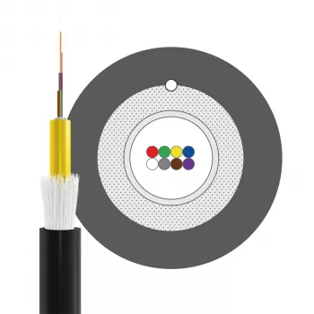 INFRALAN A-DQ(ZN)B2Y OM3 8G (1x8) Fca 2000N μαύρο καλώδιο οπτικών ινών εξωτερικού χώρου 5,8mm A8M3F1
