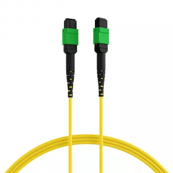 EFB Elektronik MPOF12MPOFOS2-1 καλώδιο patch MPO-PLUS APC σε MPO-PLUS APC OS2 singlemode 12 ινών, πολικότητα Τύπου B, LSZH κίτρινο, 1 m