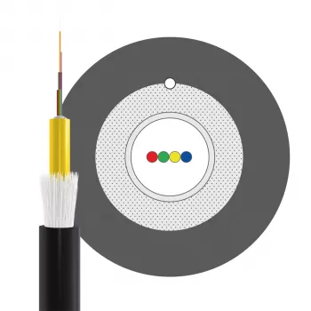 INFRALAN U-DQ(ZN)BH OM3 4G (1x4) Eca 3000N LSZH μαύρο 7,5mm καλώδιο οπτικών ινών 54504D1E-CPR